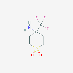 4-Amino-4-(trifluoromethyl)tetrahydro-2h-thiopyran 1,1-dioxide