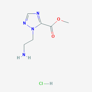 methyl1-(2-aminoethyl)-1H-1,2,4-triazole-5-carboxylatehydrochloride