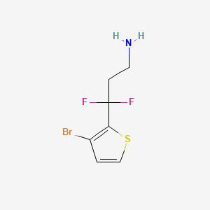 3-(3-Bromothiophen-2-yl)-3,3-difluoropropan-1-amine