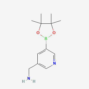 (5-(4,4,5,5-Tetramethyl-1,3,2-dioxaborolan-2-YL)pyridin-3-YL)methanamine