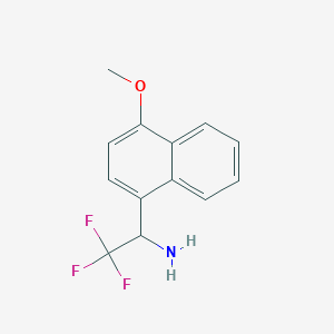 2,2,2-Trifluoro-1-(4-methoxynaphthalen-1-YL)ethan-1-amine