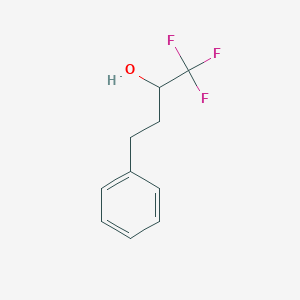 molecular formula C10H11F3O B13598775 1,1,1-Trifluoro-4-phenyl-2-butanol 