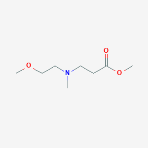 molecular formula C8H17NO3 B1359878 Methyl 3-[(2-methoxyethyl)(methyl)amino]propanoate CAS No. 1071401-15-4