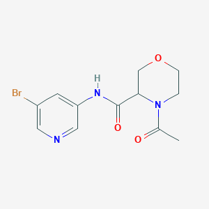 4-acetyl-N-(5-bromopyridin-3-yl)morpholine-3-carboxamide