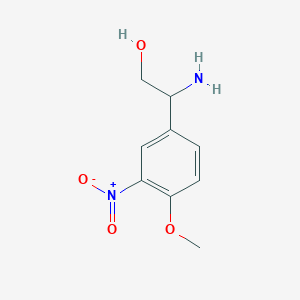 2-Amino-2-(4-methoxy-3-nitrophenyl)ethan-1-ol