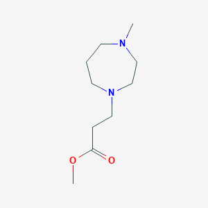 molecular formula C10H20N2O2 B1359885 Methyl 3-(4-methyl-1,4-diazepan-1-yl)propanoate CAS No. 91346-68-8