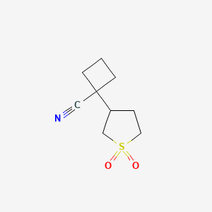 1-(1,1-Dioxidotetrahydrothiophen-3-yl)cyclobutane-1-carbonitrile