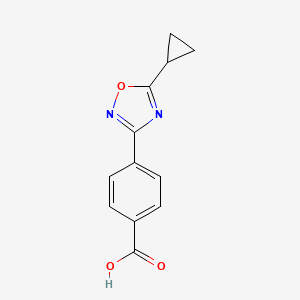 molecular formula C12H10N2O3 B1359886 4-(5-环丙基-1,2,4-恶二唑-3-基)苯甲酸 CAS No. 915920-27-3