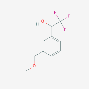 molecular formula C10H11F3O2 B13598874 2,2,2-Trifluoro-1-(3-(methoxymethyl)phenyl)ethan-1-ol 