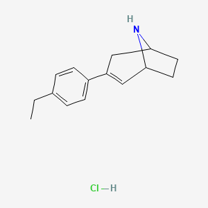 3-(4-Ethylphenyl)-8-azabicyclo[3.2.1]oct-2-enehydrochloride