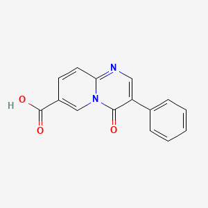 molecular formula C15H10N2O3 B1359892 4-oxo-3-phenyl-4H-pyrido[1,2-a]pyrimidine-7-carboxylic acid CAS No. 1089342-74-4