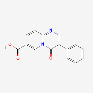 molecular formula C15H10N2O3 B1359892 4-オキソ-3-フェニル-4H-ピリド[1,2-a]ピリミジン-7-カルボン酸 CAS No. 1089342-74-4