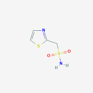 molecular formula C4H6N2O2S2 B13598926 Thiazol-2-ylmethanesulfonamide 