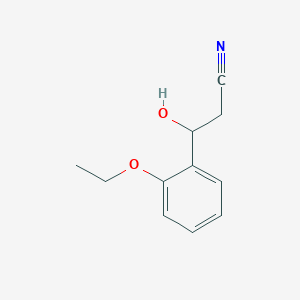 3-(2-Ethoxyphenyl)-3-hydroxypropanenitrile