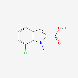 molecular formula C10H8ClNO2 B1359893 7-chloro-1-methyl-1H-indole-2-carboxylic acid CAS No. 1082766-49-1
