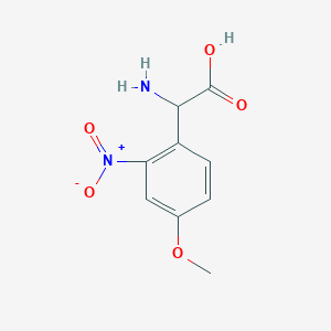 2-Amino-2-(4-methoxy-2-nitrophenyl)acetic acid