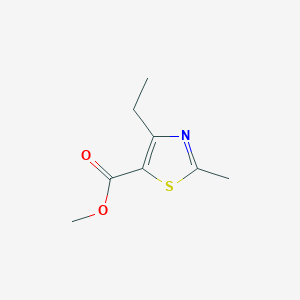 molecular formula C8H11NO2S B1359895 Methyl 4-ethyl-2-methyl-1,3-thiazole-5-carboxylate CAS No. 1119452-81-1