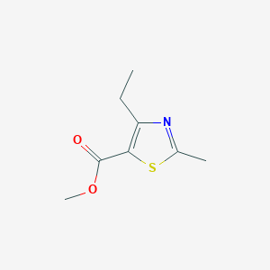 molecular formula C8H11NO2S B1359895 4-乙基-2-甲基-1,3-噻唑-5-甲酸甲酯 CAS No. 1119452-81-1