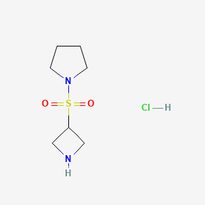 molecular formula C7H15ClN2O2S B13598958 1-(Azetidine-3-sulfonyl)pyrrolidinehydrochloride 