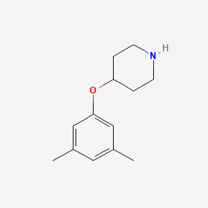 molecular formula C13H19NO B13599003 4-(3,5-Dimethylphenoxy)piperidine 