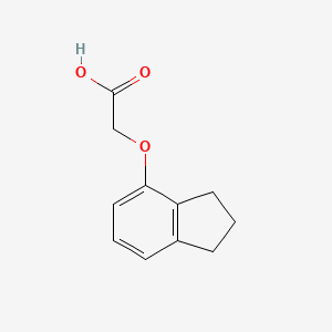 Acetic acid, (4-indanyloxy)-