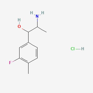 2-Amino-1-(3-fluoro-4-methylphenyl)propan-1-olhydrochloride