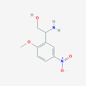 2-Amino-2-(2-methoxy-5-nitrophenyl)ethan-1-ol