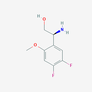 (s)-2-Amino-2-(4,5-difluoro-2-methoxyphenyl)ethan-1-ol