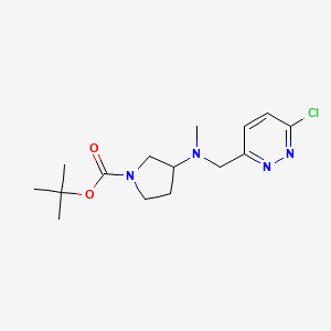 molecular formula C15H23ClN4O2 B13599146 tert-Butyl 3-(((6-chloropyridazin-3-yl)methyl)(methyl)amino)pyrrolidine-1-carboxylate 