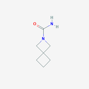 molecular formula C7H12N2O B13599191 2-Azaspiro[3.3]heptane-2-carboxamide 