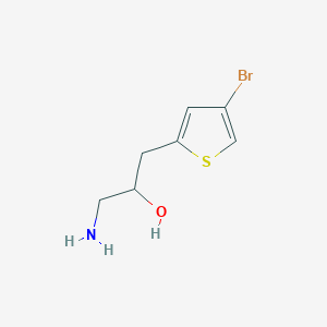 1-Amino-3-(4-bromothiophen-2-yl)propan-2-ol