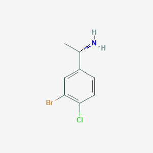 molecular formula C8H9BrClN B13599223 (S)-1-(3-Bromo-4-chlorophenyl)ethan-1-amine 