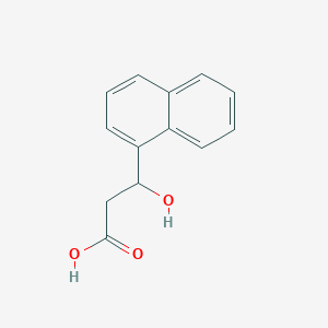 molecular formula C13H12O3 B13599258 3-Hydroxy-3-(naphthalen-1-yl)propanoic acid 