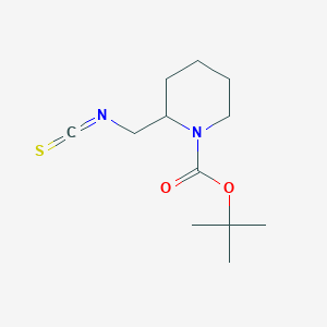 molecular formula C12H20N2O2S B13599260 Tert-butyl2-(isothiocyanatomethyl)piperidine-1-carboxylate CAS No. 1779927-22-8