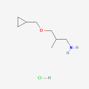 3-(Cyclopropylmethoxy)-2-methylpropan-1-amine hydrochloride