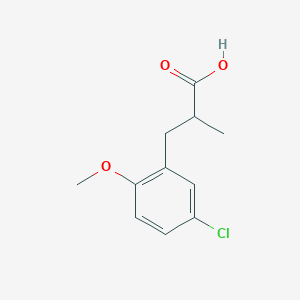 3-(5-Chloro-2-methoxyphenyl)-2-methylpropanoic acid