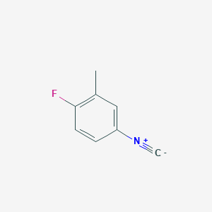 molecular formula C8H6FN B13599284 1-Fluoro-4-isocyano-2-methylbenzene CAS No. 1258405-86-5