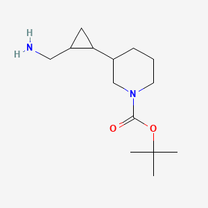 Tert-butyl 3-[2-(aminomethyl)cyclopropyl]piperidine-1-carboxylate