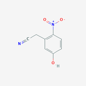 molecular formula C8H6N2O3 B13599288 2-(5-Hydroxy-2-nitrophenyl)acetonitrile 