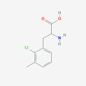 molecular formula C10H12ClNO2 B13599300 2-Amino-3-(2-chloro-3-methylphenyl)propanoic acid 