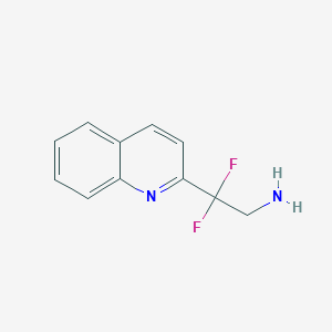 2-Quinolineethanamine, beta,beta-difluoro-