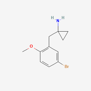 1-(5-Bromo-2-methoxybenzyl)cyclopropan-1-amine