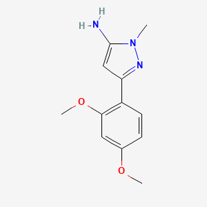 3-(2,4-Dimethoxyphenyl)-1-methyl-1h-pyrazol-5-amine