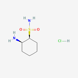 molecular formula C6H15ClN2O2S B13599400 (1S,2R)-2-aminocyclohexane-1-sulfonamidehydrochloride 