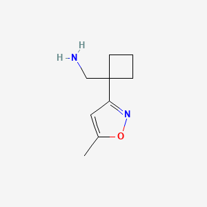 (1-(5-Methylisoxazol-3-yl)cyclobutyl)methanamine