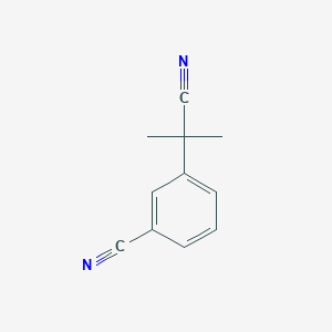 molecular formula C11H10N2 B13599406 3-(1-Cyano-1-methylethyl)benzonitrile 