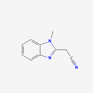 molecular formula C10H9N3 B1359945 2-(1-甲基-1H-苯并[d]咪唑-2-基)乙腈 CAS No. 2735-62-8