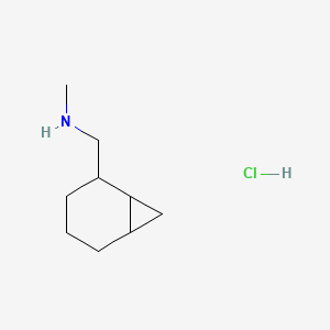 molecular formula C9H18ClN B13599451 ({Bicyclo[4.1.0]heptan-2-yl}methyl)(methyl)aminehydrochloride 