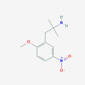 1-(2-Methoxy-5-nitrophenyl)-2-methylpropan-2-amine