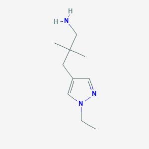 3-(1-Ethyl-1h-pyrazol-4-yl)-2,2-dimethylpropan-1-amine